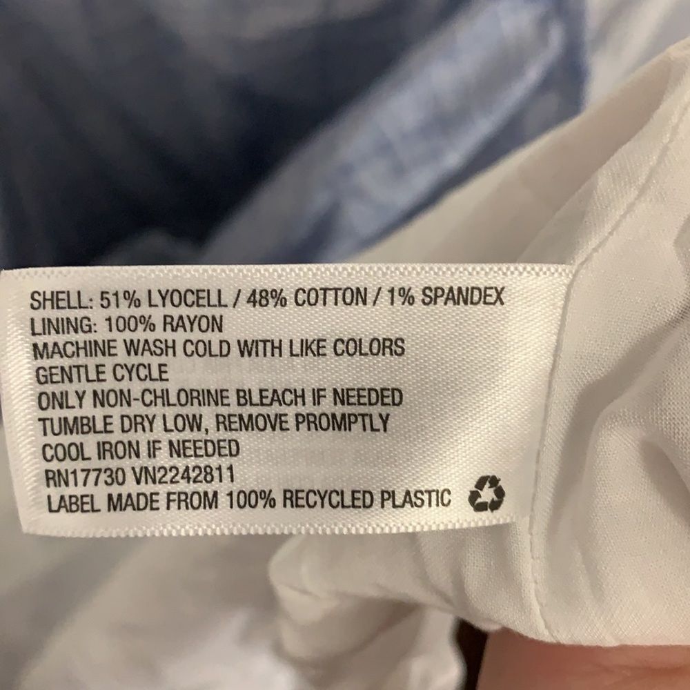 Universal thread NWT blue and white dress large - Picture 7 of 7